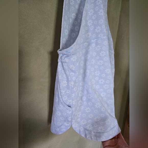 Wallflower | Light Blue Floral Print Overalls, Size M - Picture 5 of 7